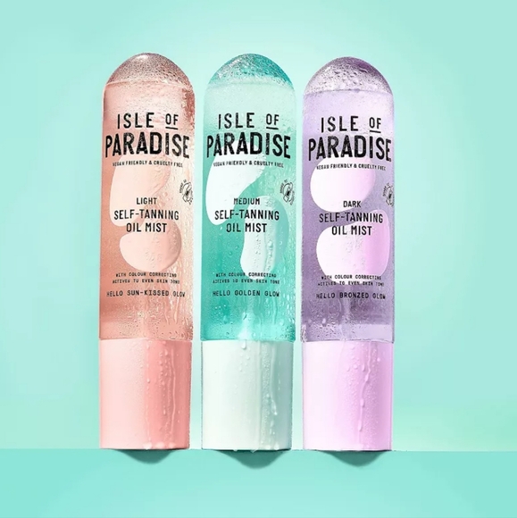 NEW ISLE OF PARADISE DARK SELF-TANNING OIL MIST HELLO BRONZED GLOW 6.76 OZ - Picture 3 of 3